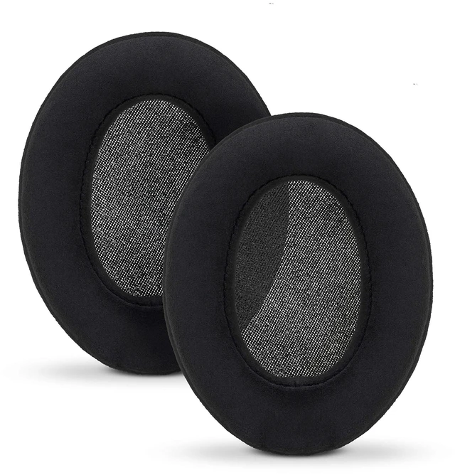 Main image of Micro Suede Replacement Ear Pads for HyperX Cloud & Alpha, ATH M50X, Steelseries Arctis, Logitech G Pro & More Headphones, Soft Velour, Memory Foam & Long Lasting Earpads by