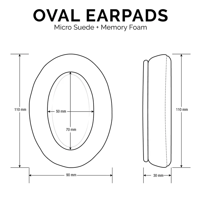Alt view image 3 of 7 - Micro Suede Replacement Ear Pads for HyperX Cloud & Alpha, ATH M50X, Steelseries Arctis, Logitech G Pro & More Headphones, Soft Velour, Memory Foam & Long Lasting Earpads by