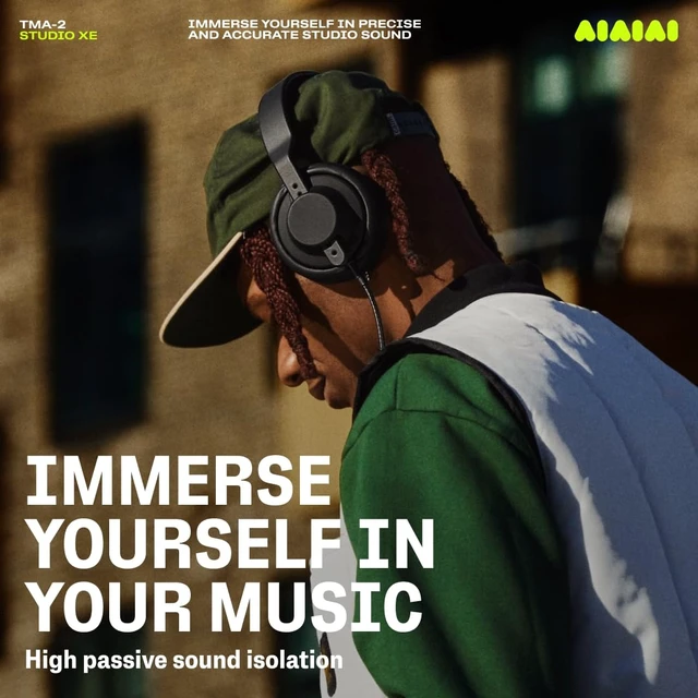 Alt view image 5 of 7 - TMA-2 Studio XE Closed-Back Wired Over-Ear Modular Headphones, Black Studio headphones for mixing and producing, PU leather earpads, memory foam, bio-diaphragm drivers, replaceable parts
