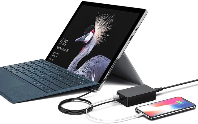 Alt view image 7 of 7 - Laptop Surface Pro Charger 15V 2.58A 44W Power Supply for Microsoft Surface Book Surface Pro 8/7/6/5/4/3 Laptop 1/2/3 Surface Go 1/2 & Surface Book (Not Compatible Surface 3)