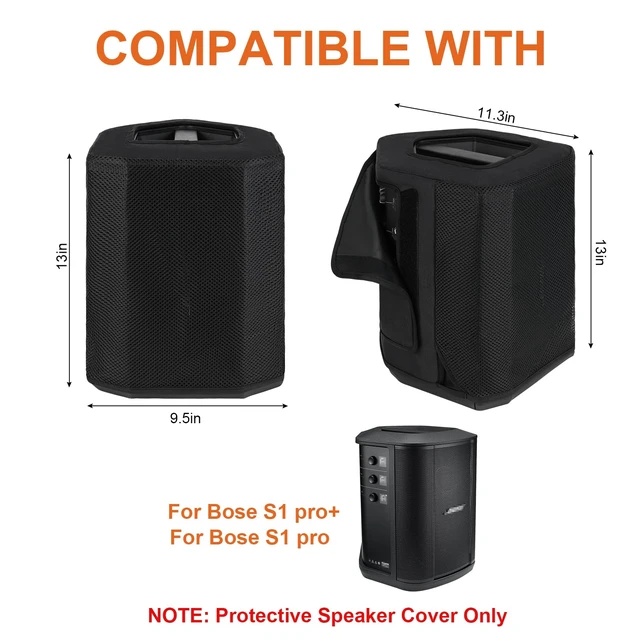 Alt view image 2 of 7 - Speaker Cover Compatible with Bose S1 Pro Plus/S1 Pro Portable Bluetooth Speaker Cover,Dustproof Side Opening Mesh Protective Case Bag fits for Bose Speaker(Cover Only)