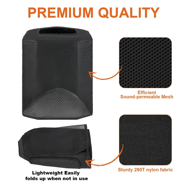 Alt view image 4 of 7 - Speaker Cover Compatible with Bose S1 Pro Plus/S1 Pro Portable Bluetooth Speaker Cover,Dustproof Side Opening Mesh Protective Case Bag fits for Bose Speaker(Cover Only)