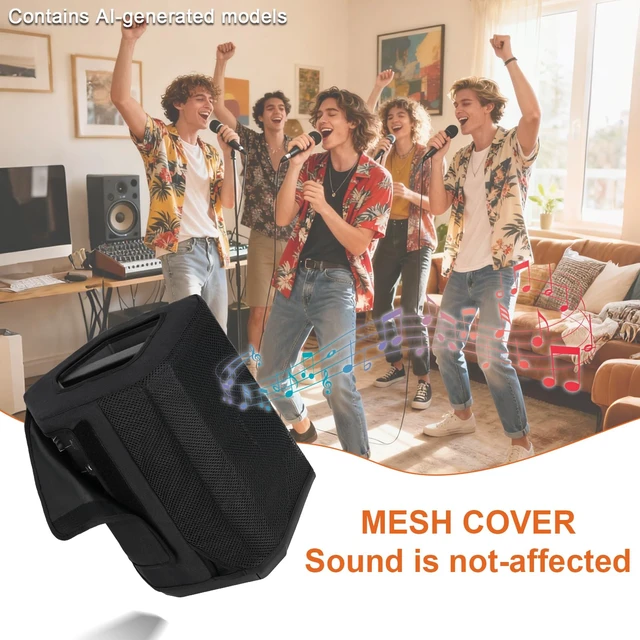 Alt view image 6 of 7 - Speaker Cover Compatible with Bose S1 Pro Plus/S1 Pro Portable Bluetooth Speaker Cover,Dustproof Side Opening Mesh Protective Case Bag fits for Bose Speaker(Cover Only)