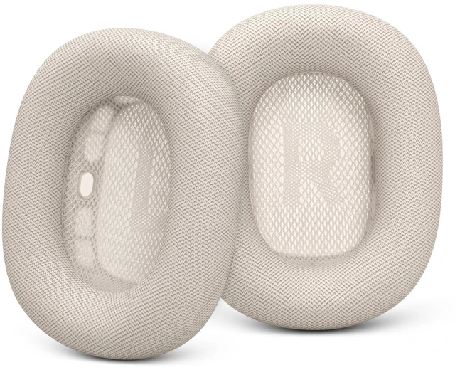 Main image of Upgraded Ear Cushions Replacement Earpads for AirPods Max 1 & 2 Headphones, Protein Leather Ear Pads Cover with Memory Foam and Magnet for AirPods Max 1 & 2 (Starlight)