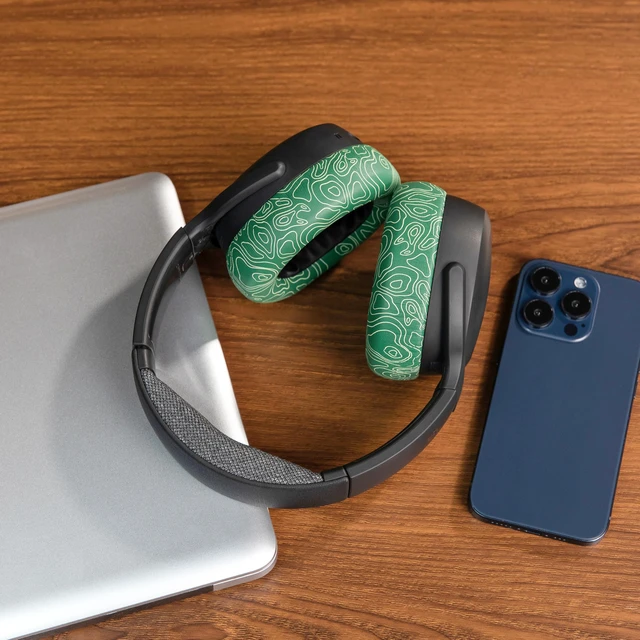 Alt view image 3 of 7 - PadZ Crusher ANC 2 - Replacement Earpads for Skullcandy Crusher ANC 2 Made by Wicked Cushions Also Fits Crusher 720 and 1080 Enhanced Comfort & Sound Isolation Emerald Tide