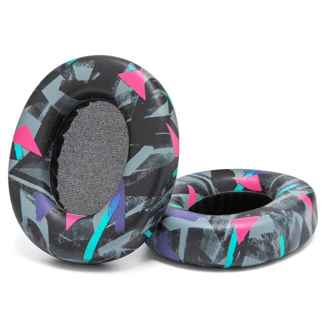 Alt view image 7 of 7 - PadZ Crusher ANC 2 - Replacement Earpads for Skullcandy Crusher ANC 2 Made by Wicked Cushions Also Fits Crusher 720 and 1080 Enhanced Comfort & Sound Isolation 90's Black