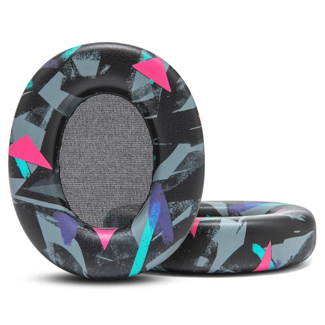 Alt view image 6 of 7 - PadZ Crusher ANC 2 - Replacement Earpads for Skullcandy Crusher ANC 2 Made by Wicked Cushions Also Fits Crusher 720 and 1080 Enhanced Comfort & Sound Isolation 90's Black