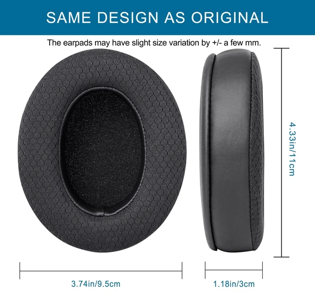 Alt view image 6 of 7 - Replacement Ear Pads for Sennheiser HD280/HD280-13/HD280-Pro/HD281 - Black Also for HMD280 / HMD280 Pro / HMD280-13 / HMD281 / HMD281 Pro Headphones, Earpads Cushions with Upgrade Memory Foam