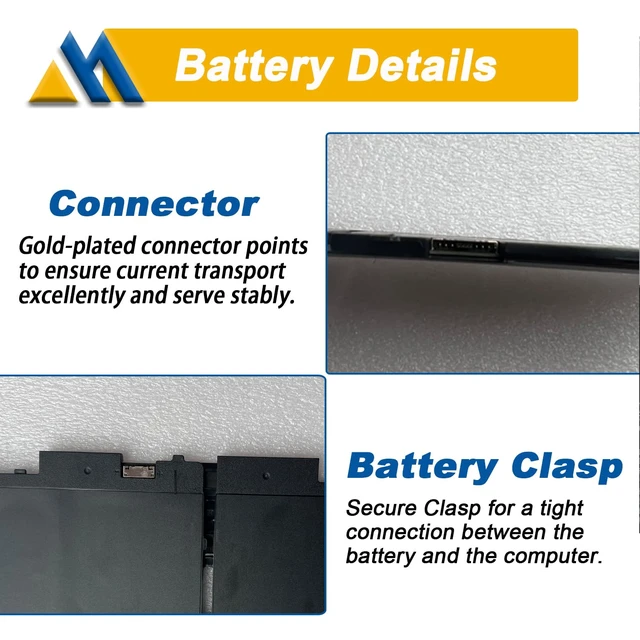 Alt view image 4 of 7 - 58Wh 4-Cell Laptop Battery 07KRV 15.2V 3625mAh Replacement for Dell Latitude 5530 3570 5430 Precision P104F P137GCompatible with M69D0 H4PVC Y86WG 078FWY 4FVJG O7KRV