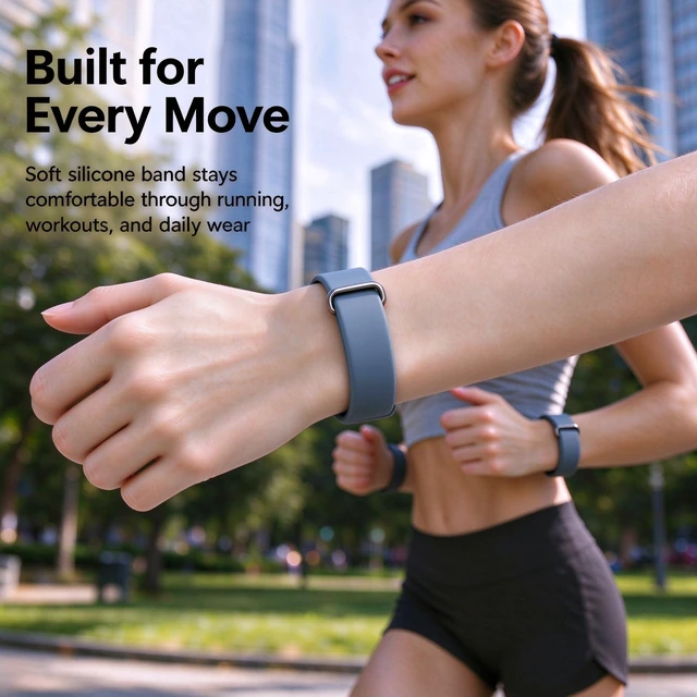 Alt view image 6 of 7 - 2 Pack Band for Google Fitbit Air Silicone Adjustable Replacement Strap Metal Buckle,Stretchy Elastic Sport Strap, Wristband for Women and Men