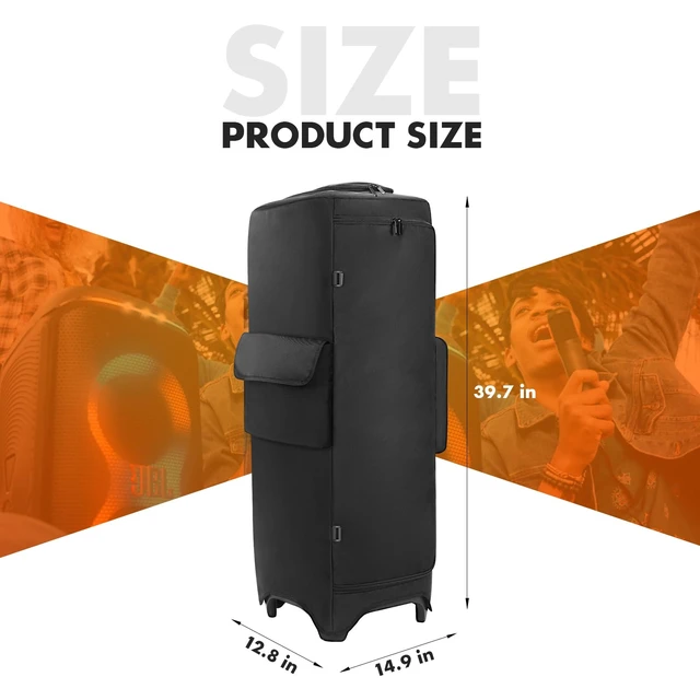 Alt view image 3 of 7 - Protective Cover Case Compatible with JBL PartyBox 1000 Water-Resistant Carrying Case with Storage Bag, Splashproof Dustproof Portable Cover for Party Box 1000 Speakers