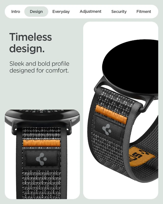 Alt view image 3 of 7 - for Google Pixel Watch 5/4/3/2/1 41/45mm Athlex Air Lightweight Soft Nylon Fabric Adjustable Men Women Hook and Loop Sport Replacement Strap
