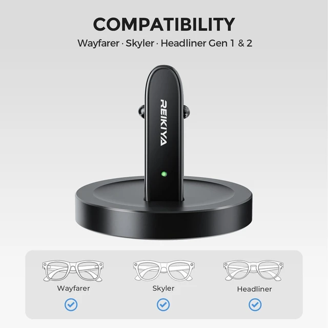 Alt view image 2 of 7 - Charging Stand Compatible with Ray-Ban Meta Wayfarer/Headliner/Skyler Compatible with (Gen 1&2) with 3.3 ft USB-C Cable, Portable Meta Glasses Charger, RayBan Meta Accessories