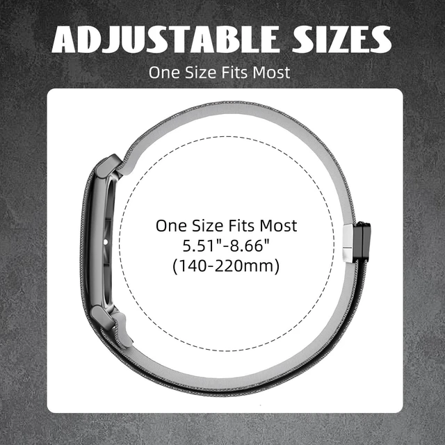 Alt view image 5 of 7 - Magnetic Nylon Band Compatible with Google Fitbit Air Active Band 20g Featherlight Sport Strap with Quick-Adjust Magnetic Clasp for Men Women,Breathable Moisture-Wicking Wristband Replacement