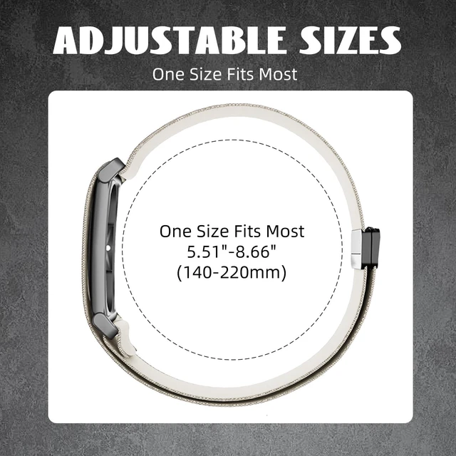 Alt view image 5 of 7 - Magnetic Nylon Band Compatible with Google Fitbit Air Active Band 20g Featherlight Sport Strap with Quick-Adjust Magnetic Clasp for Men Women,Breathable Moisture-Wicking Wristband Replacement