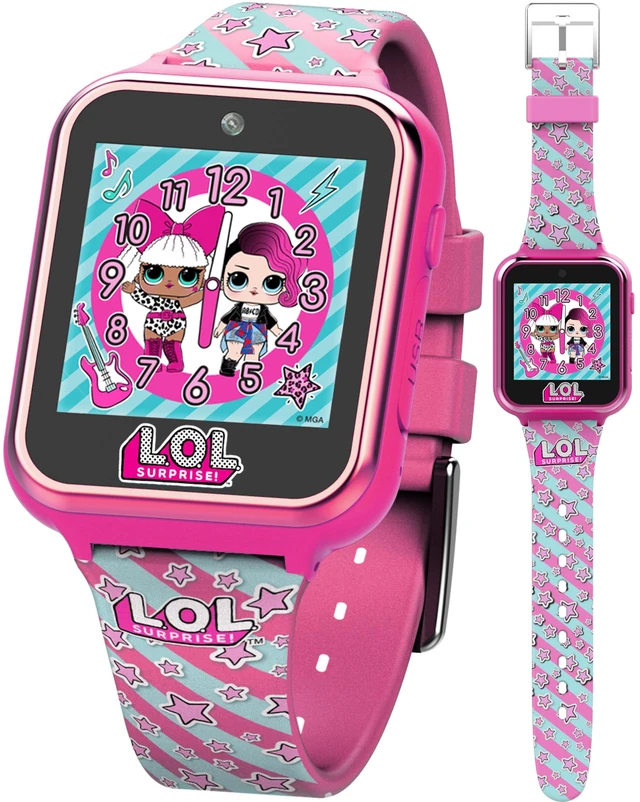 Main image of L.O.L. Surprise Kids Smart Watch with Touchscreen Selfie Camera Voice Recorder Calculator and Step Counter Interactive Watch with Games and 10 Character Watch Faces Fits Wrist Sizes 5.5" to 8"