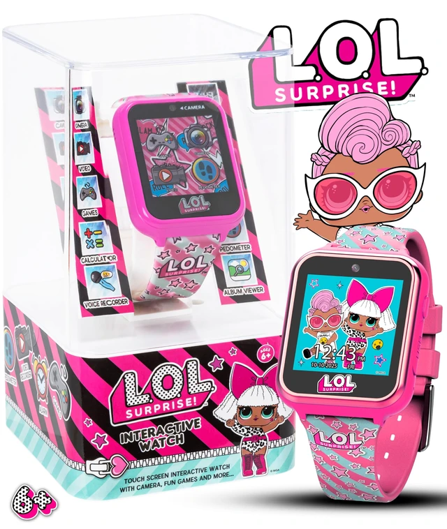 Alt view image 5 of 7 - L.O.L. Surprise Kids Smart Watch with Touchscreen Selfie Camera Voice Recorder Calculator and Step Counter Interactive Watch with Games and 10 Character Watch Faces Fits Wrist Sizes 5.5" to 8"