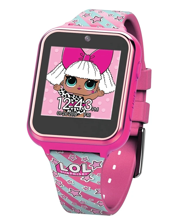Alt view image 7 of 7 - L.O.L. Surprise Kids Smart Watch with Touchscreen Selfie Camera Voice Recorder Calculator and Step Counter Interactive Watch with Games and 10 Character Watch Faces Fits Wrist Sizes 5.5" to 8"