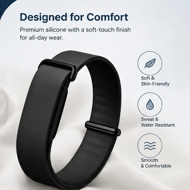 Alt view image 4 of 7 - 2 Pack Band for Google Fitbit Air Silicone Adjustable Replacement Strap Metal Buckle,Stretchy Elastic Sport Strap, Wristband for Women and Men