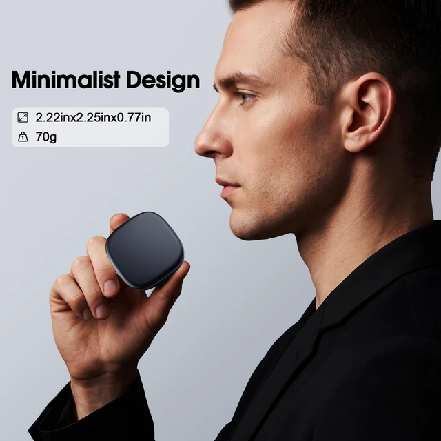 Alt view image 3 of 7 - Charging Case Compatible with Oura Ring 4 Size 10 Portable Charger Aerospace Aluminum Unibody, Pocket-Sized Elegant Design, Smart Charging Protection, Up to a Month of Battery