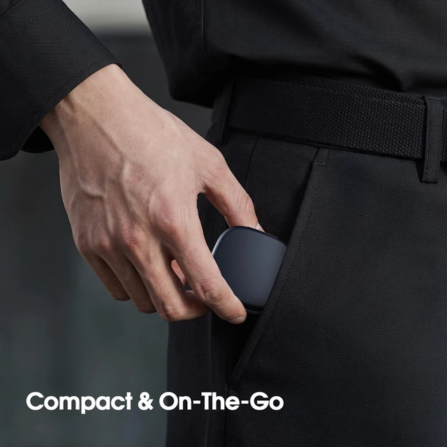 Alt view image 7 of 7 - Charging Case Compatible with Oura Ring 4 Size 10 Portable Charger Aerospace Aluminum Unibody, Pocket-Sized Elegant Design, Smart Charging Protection, Up to a Month of Battery