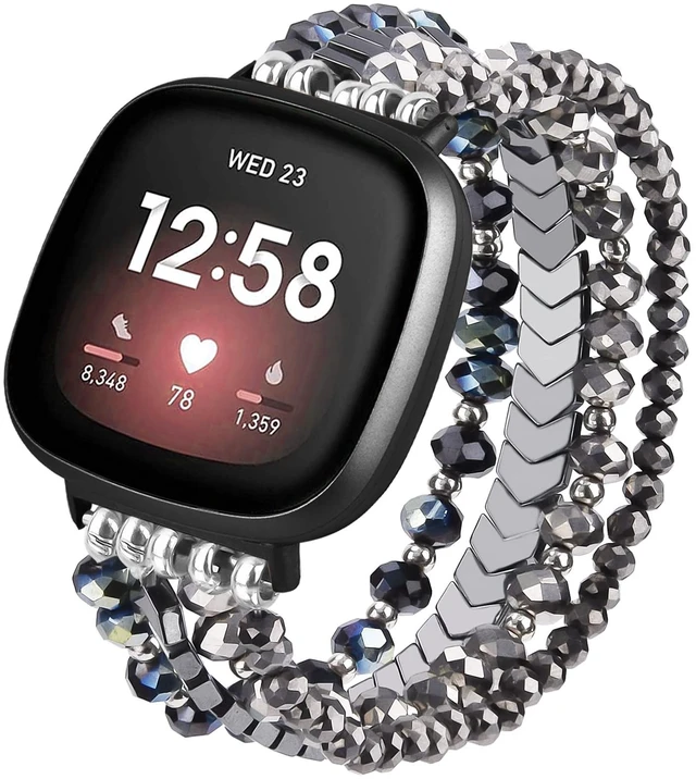 Main image of Bracelet Compatible with Fitbit Versa 3/Versa 4 Bands/Fitbit Sense/Sense 2 Bands for Women