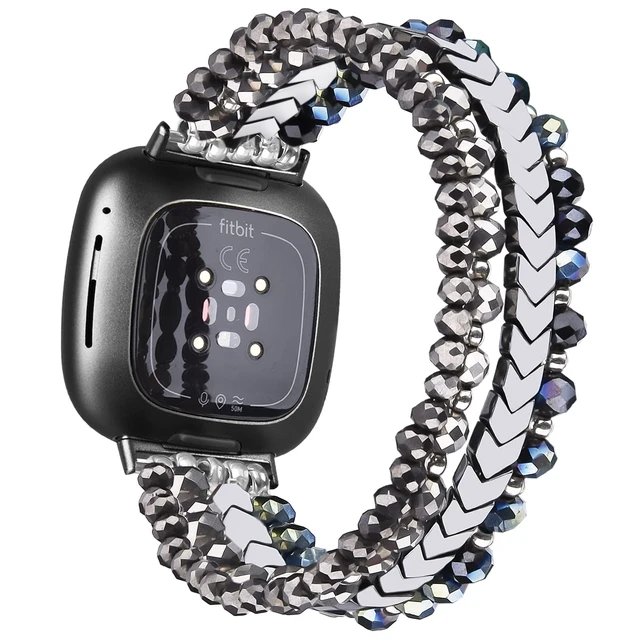 Alt view image 7 of 7 - Bracelet Compatible with Fitbit Versa 3/Versa 4 Bands/Fitbit Sense/Sense 2 Bands for Women