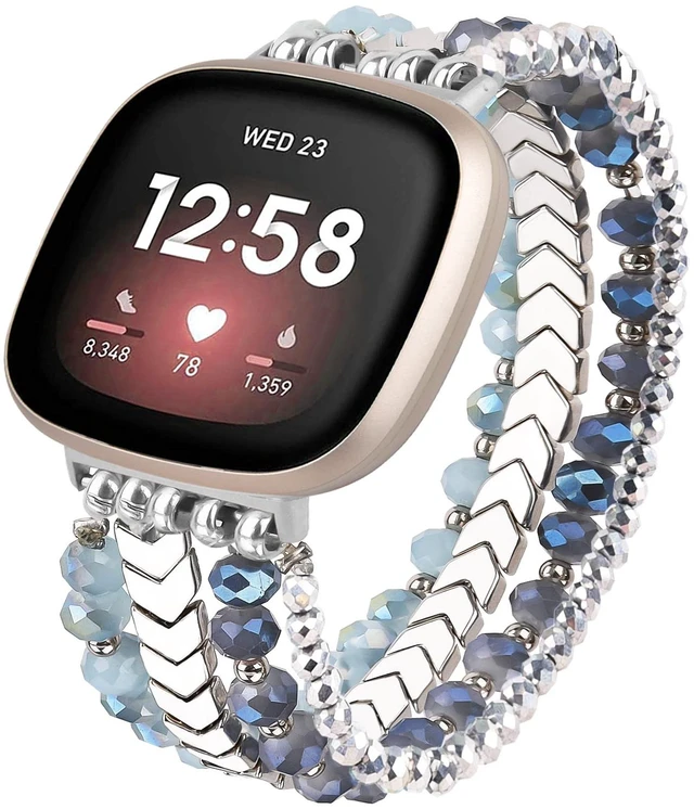 Main image of Bracelet Compatible with Fitbit Versa 3/Versa 4 Bands/Fitbit Sense/Sense 2 Bands for Women