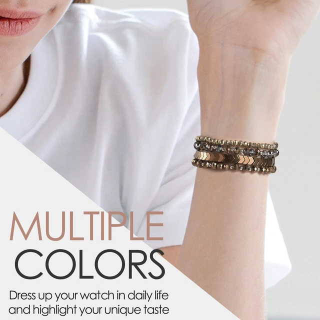 Alt view image 5 of 7 - Bracelet Compatible with Fitbit Versa 3/Versa 4 Bands/Fitbit Sense/Sense 2 Bands for Women
