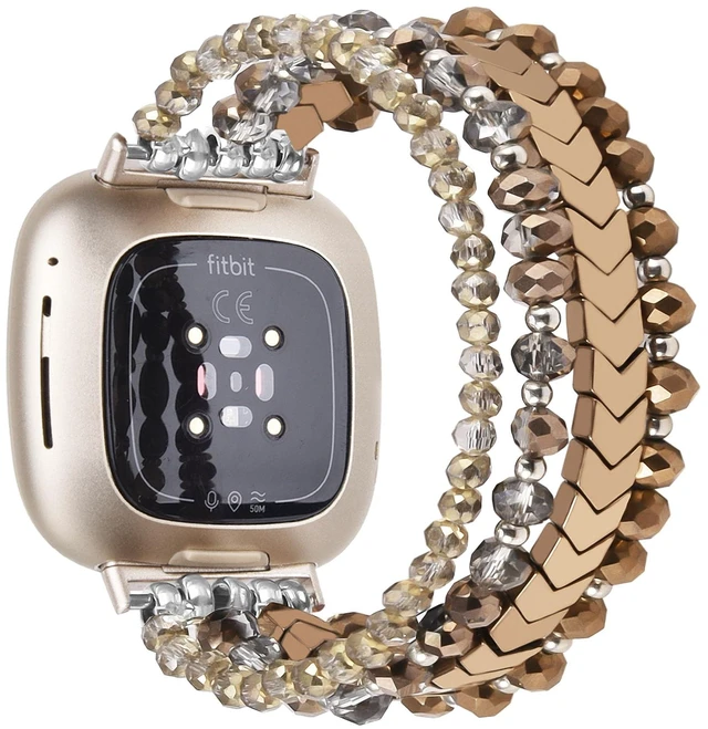 Alt view image 6 of 7 - Bracelet Compatible with Fitbit Versa 3/Versa 4 Bands/Fitbit Sense/Sense 2 Bands for Women