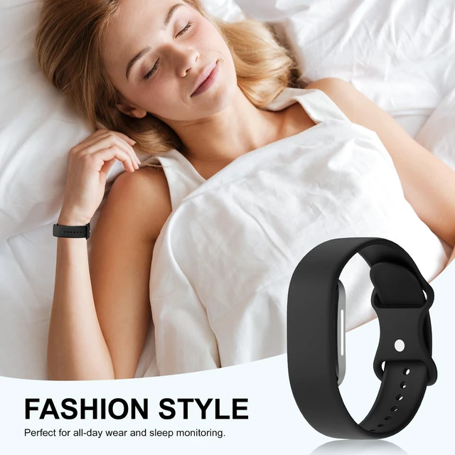 Alt view image 5 of 7 - Compatible for Hume Band 2.0 Replacement Strap,Waterproof & Sweatproof Comfort Quick-dry Silicone Sport Soft Wristband Fit Workouts Sleeping Daily Compatible for Hume Health Band2.0 Women Men