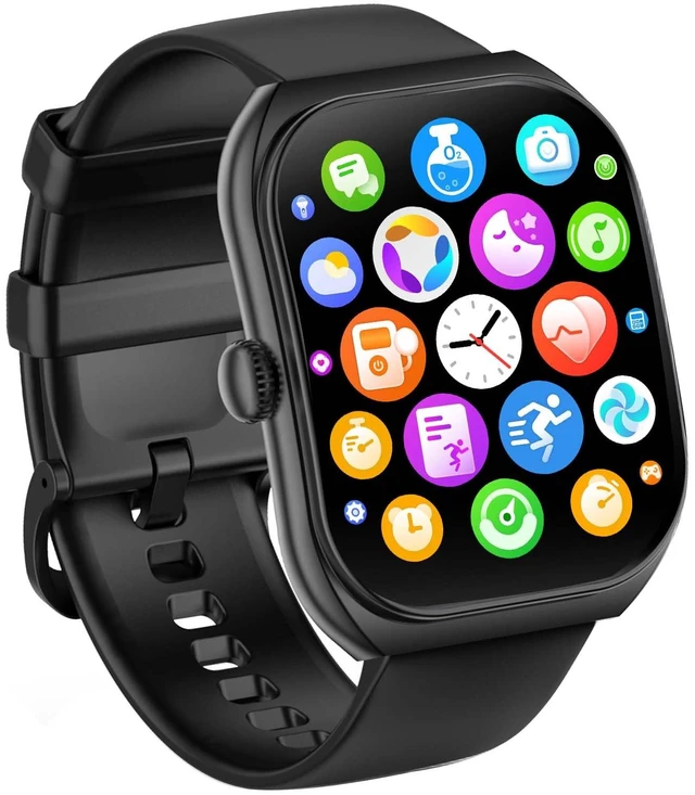 Main image of Smart Watch for iOS and Android Phones, HD 2.01" Screen Smart Watches for Women Men,1ATM Waterproof,112+ Sports Modes Fitness Activity Tracker,Heart Rate Sleep Monitor Steps Calories Counter,Black