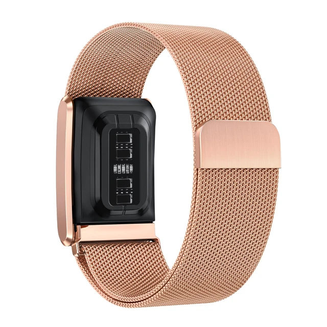 Alt view image 2 of 5 - Stainless Steel Milanese Loop Strap Compatible With Whoop 5.0 One/Peak, Breathable Sports Strap Sweat Absorption Band with Metal Frame Connector for Men Women
