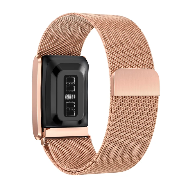 Alt view image 3 of 5 - Stainless Steel Milanese Loop Strap Compatible With Whoop 5.0 One/Peak, Breathable Sports Strap Sweat Absorption Band with Metal Frame Connector for Men Women