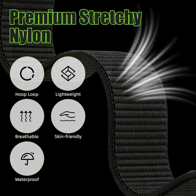 Alt view image 5 of 7 - Elastic Nylon Arm Band for Garmin Cirqa Smart Band,Bicep Upper Strap Premium Stretch Breathable Sport Armband,Replacement Accessories with Hook and Loop Closure for Men Women Gym Running