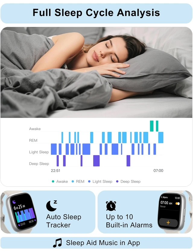 Alt view image 4 of 7 - Smart Watch Built-in Alexa, Answer & Make Calls, 1.83" Fitness Watch IP68 Waterproof, Heart Rate, Sleep & Stress Monitor, Step Counter Smartwatch for Women Men, Compatible with Android iOS
