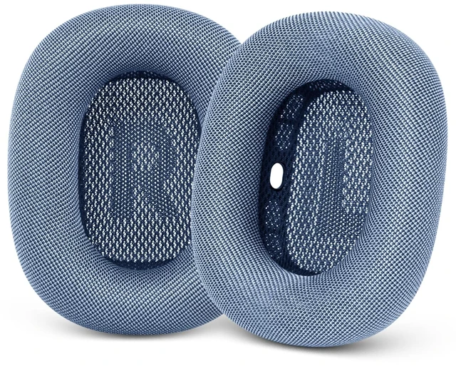 Main image of Upgraded Ear Cushions Replacement Earpads for AirPods Max 1 & 2 Headphones, Mesh Fabric Ear Pads Ear Covers Cups with Memory Foam and Magnet for AirPods Max (Sky Blue)