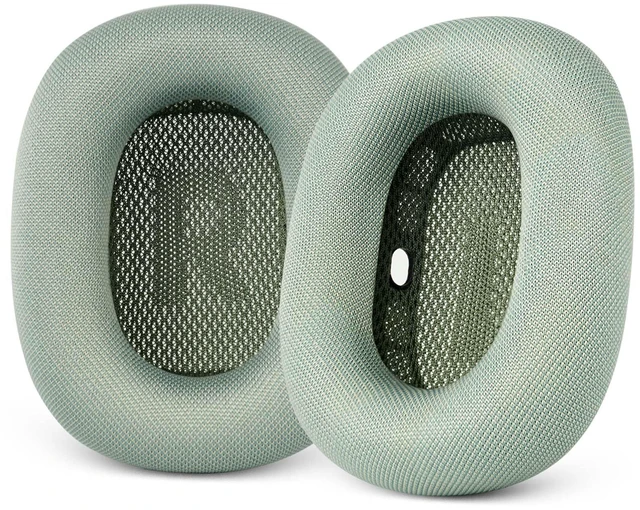 Main image of Upgraded Ear Cushions Replacement Earpads for AirPods Max 1 & 2 Headphones, Mesh Fabric Ear Pads Ear Covers Cups with Memory Foam and Magnet for AirPods Max (Green)
