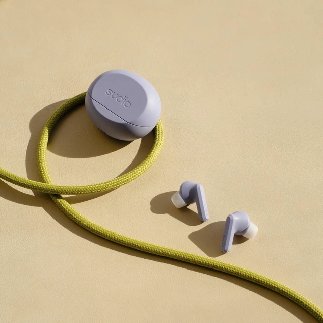 Alt view image 3 of 7 - A3 Pro Noise Cancelling Earbuds 25H Playtime, ANC, Multipoint Bluetooth 5.4, Clear Calls, IPX4 Sweat & Splash Resistant, USB-C Charging, Made from Recycled Plastics (Purple)