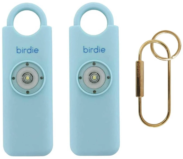 Main image of Shes BirdieThe Original Personal Safety Alarm for Women by WomenLoud Siren, Strobe Light and Key Chain in a Variety of Colors (Aqua, 2 Pack)