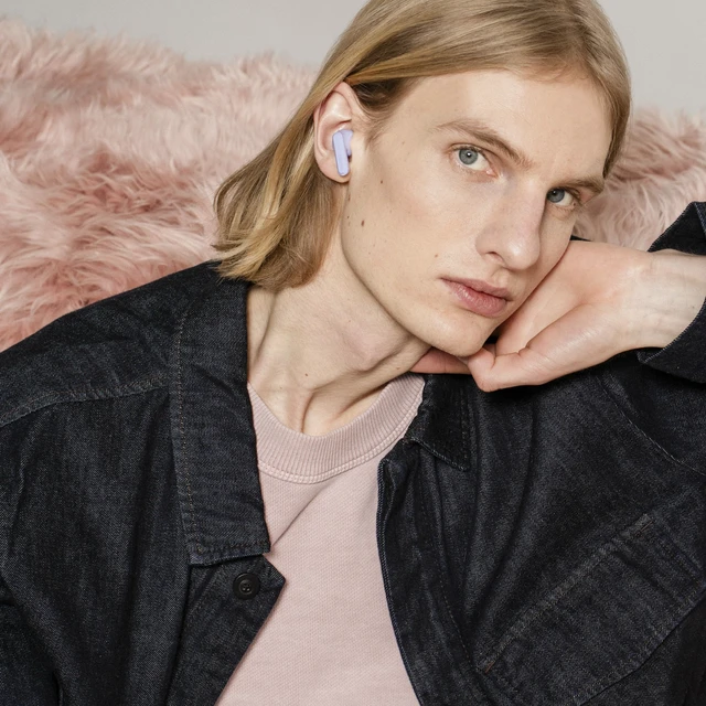 Alt view image 5 of 7 - A3 Pro Noise Cancelling Earbuds 25H Playtime, ANC, Multipoint Bluetooth 5.4, Clear Calls, IPX4 Sweat & Splash Resistant, USB-C Charging, Made from Recycled Plastics (Purple)