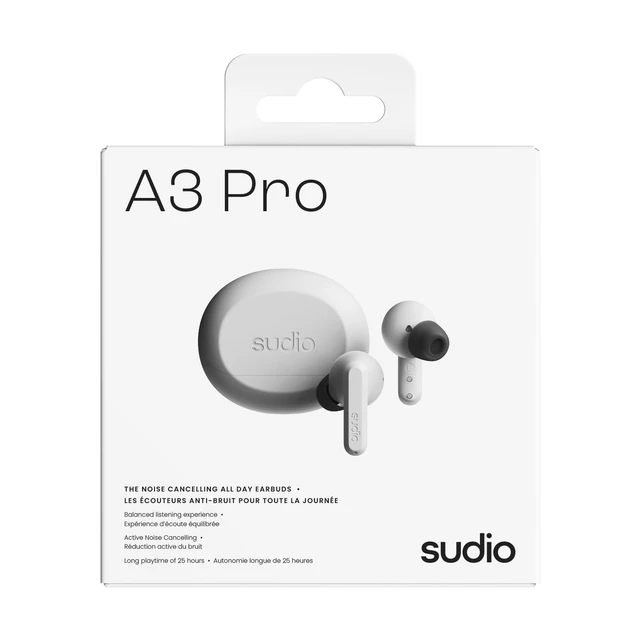 Alt view image 7 of 7 - A3 Pro Noise Cancelling Earbuds 25H Playtime, ANC, Multipoint Bluetooth 5.4, Clear Calls, IPX4 Sweat & Splash Resistant, USB-C Charging, Made from Recycled Plastics (White)