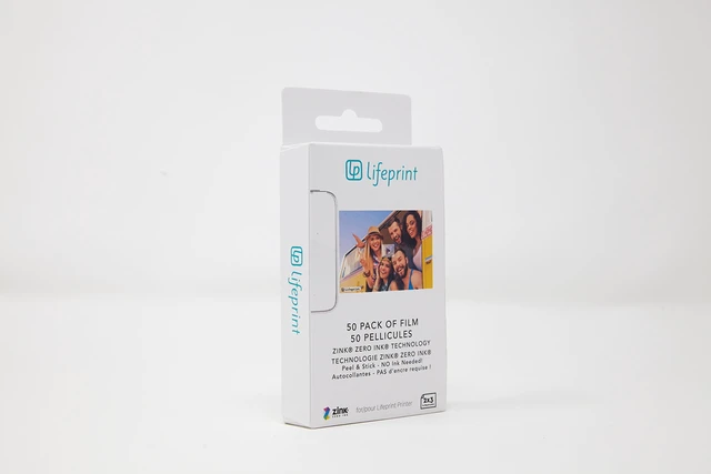 Alt view image 2 of 4 - 50 pack of film for Augmented Reality Photo AND Video Printer. 2x3 Zero Ink sticky backed film