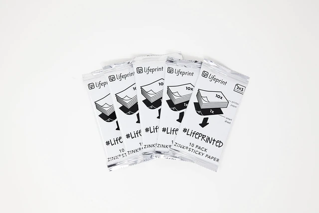 Alt view image 4 of 4 - 50 pack of film for Augmented Reality Photo AND Video Printer. 2x3 Zero Ink sticky backed film