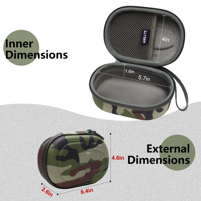 Alt view image 2 of 7 - Case for JBL Clip 5/4 Ultra-Portable Waterproof Bluetooth Speaker Squad Hard Carrying Travel Case for JBL Clip 5/4 Ultra-Portable Waterproof Bluetooth Speaker