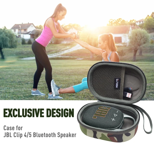 Alt view image 7 of 7 - Case for JBL Clip 5/4 Ultra-Portable Waterproof Bluetooth Speaker Squad Hard Carrying Travel Case for JBL Clip 5/4 Ultra-Portable Waterproof Bluetooth Speaker