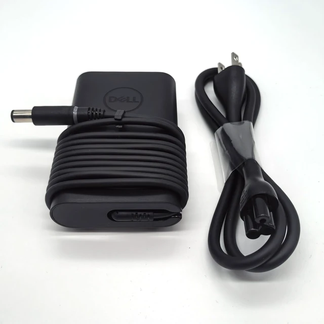 Alt view image 2 of 7 - Laptop Charger 65W watt Barrel 7.4mm tip, Latitude 5280 5290 5490 5491 5285 5289 5480 5488 5580 5590 5591 AC Power Adapter 19.5V 3.34A, Black, LA65NM191