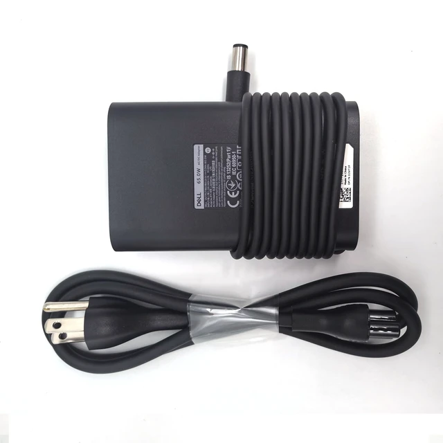 Alt view image 4 of 7 - Laptop Charger 65W watt Barrel 7.4mm tip, Latitude 5280 5290 5490 5491 5285 5289 5480 5488 5580 5590 5591 AC Power Adapter 19.5V 3.34A, Black, LA65NM191
