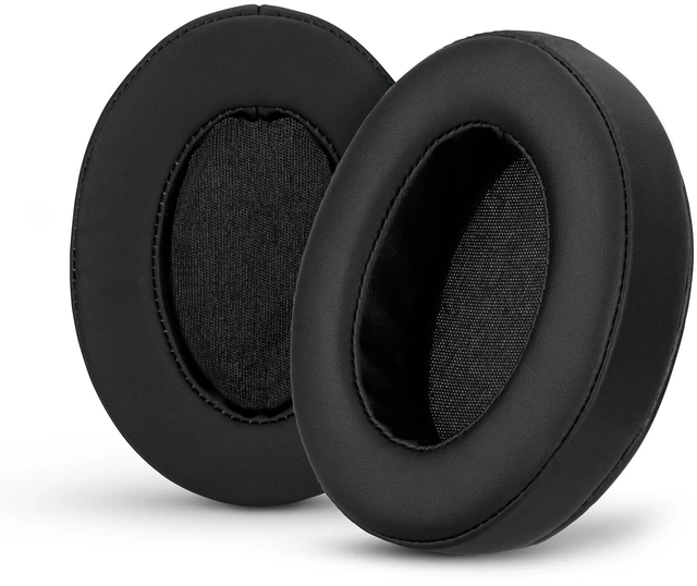 Main image of Replacement Earpads for ATH M50X, M50BT, Steelseries Arctis, Pro Wireless & Stealth 600, HyperX Cloud, AKG, SHURE, Philips & Many More Headphones, Memory Foam Ear Pad Cushions, Black Oval
