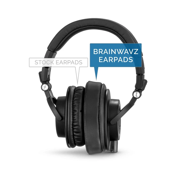 Alt view image 5 of 7 - Replacement Earpads for ATH M50X, M50BT, Steelseries Arctis, Pro Wireless & Stealth 600, HyperX Cloud, AKG, SHURE, Philips & Many More Headphones, Memory Foam Ear Pad Cushions, Black Oval